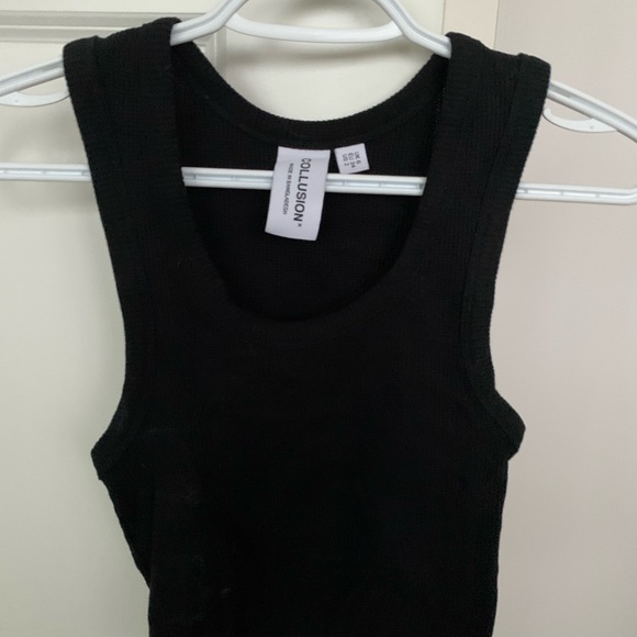 Collusion Waffle Knit Croptop - Picture 2 of 4